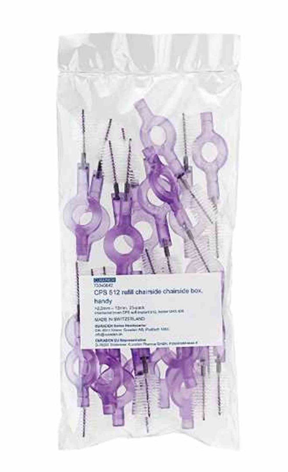 Curaprox CPS soft implant 512 12 mm, violet, bag of 3 pieces