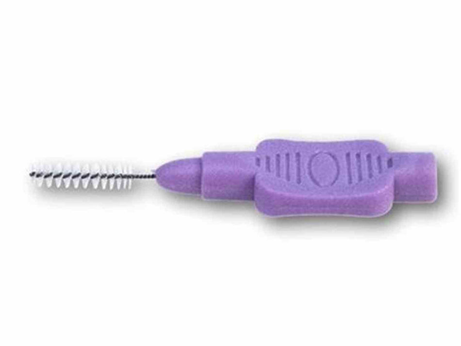 HS interdental brushes with protective cap purple - medium cylindrical, Ø with bristles 3.6 mm, pack of 36 pieces