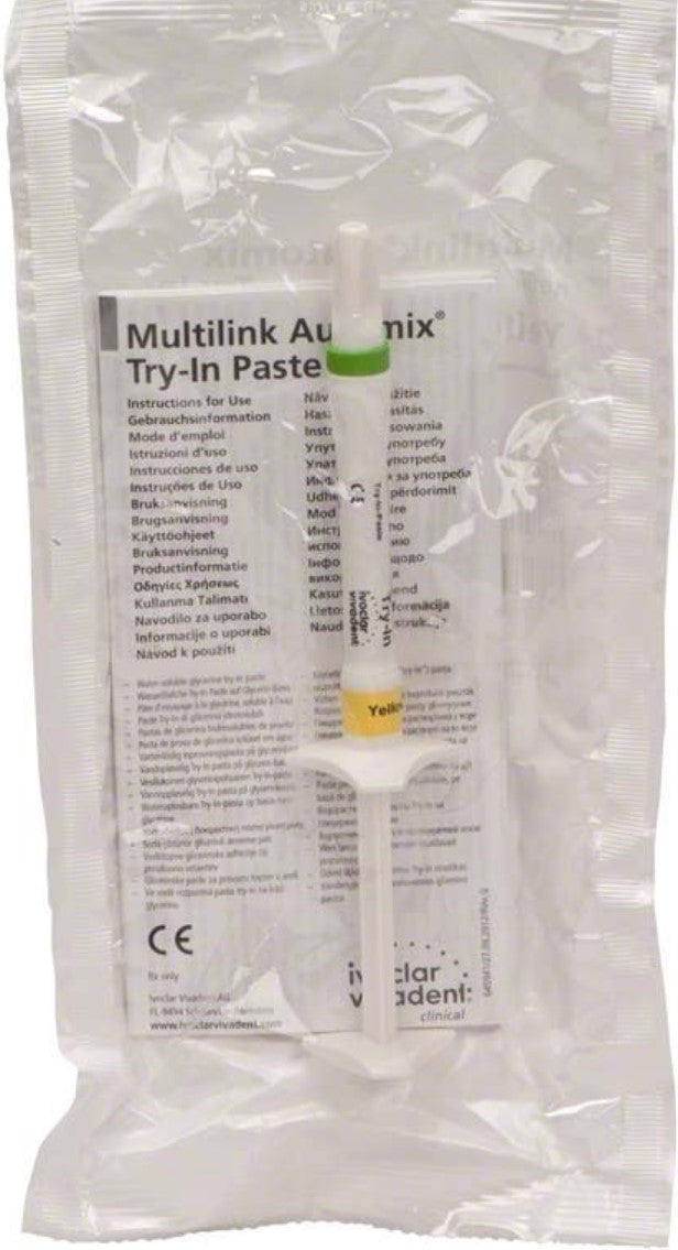 Multilink Automix Try-In yellow, syringe 1.7 g