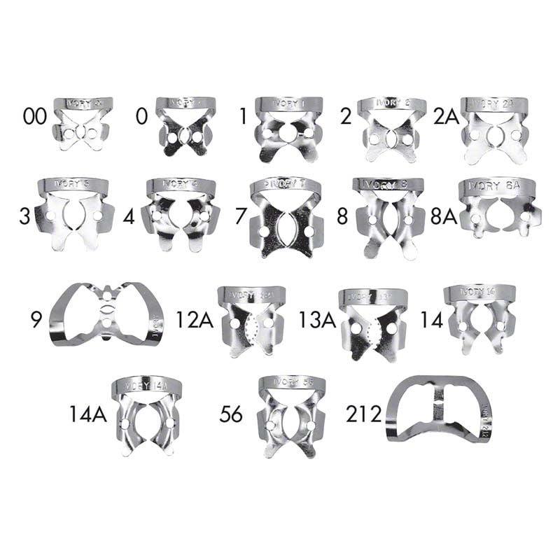 Ivory Rubber Dam St. Clamp 14A