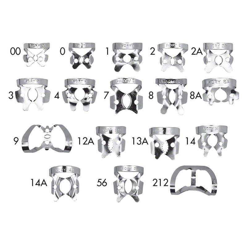 Ivory Rubber Dam St. Clamp 8A