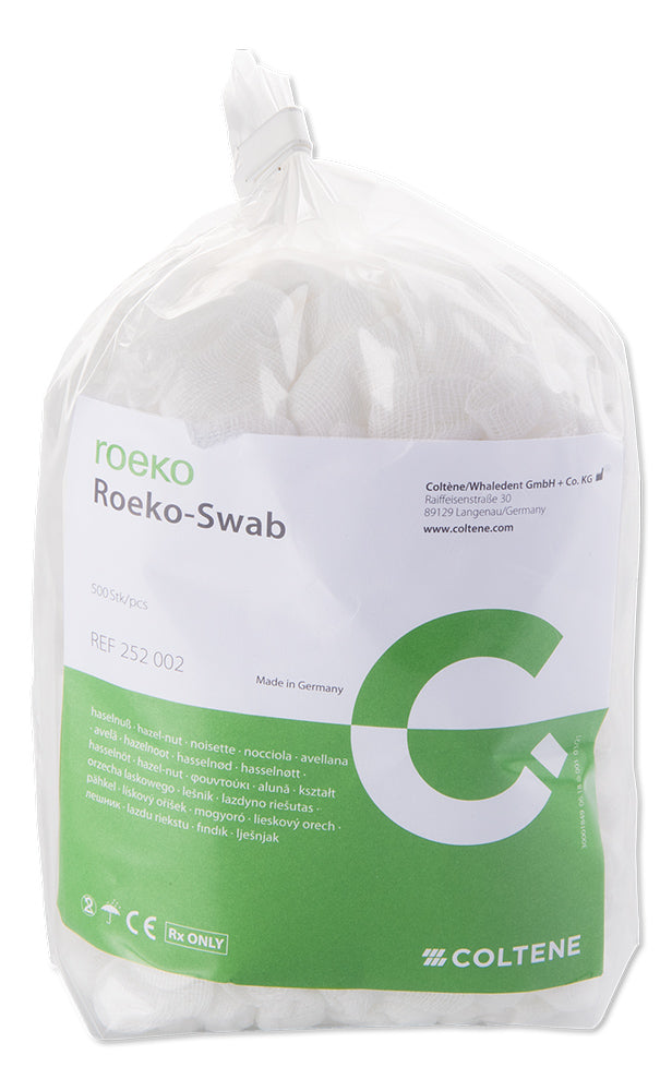 Roeko-Swab non-sterile | Gauze swabs, hazelnut-sized, bag of 500