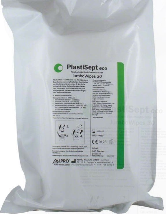 PlastiSept eco JumboWipes 30 - Box 12 x 100 pieces