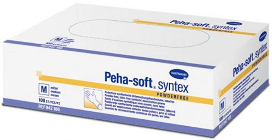 Disposable gloves Peha-soft Syntex powder-free, size L, pack of 100