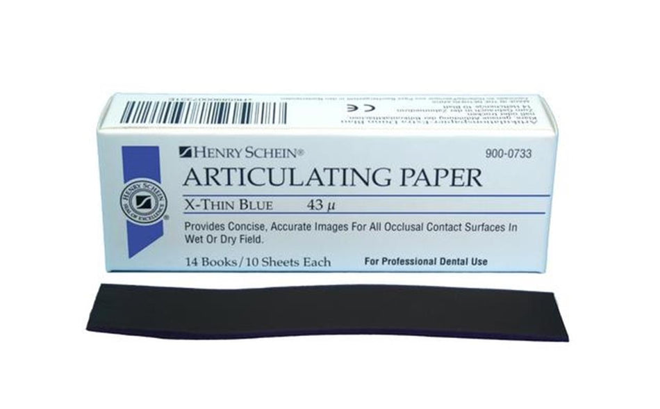 HS Articulating Paper Booklet, Articulating Paper - Stripes Blue, Thickness 43 µ, Booklet 14 x 10 Sheets