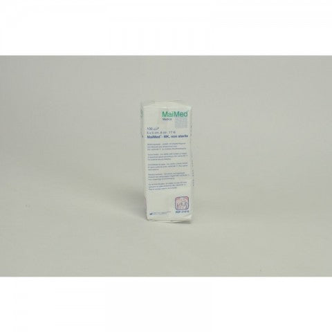 Gauze compresses 8f 5x5cm non-sterile Maimed 100 pieces