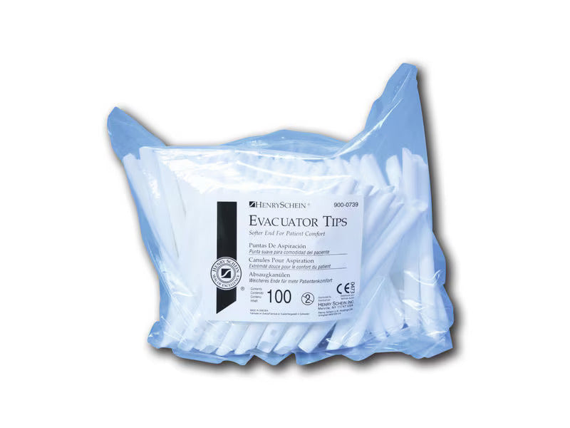 HS disposable suction cannulas white, pack of 100