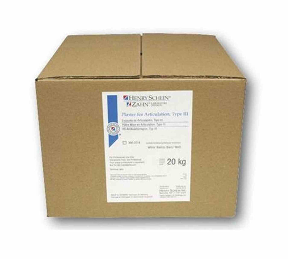 HS articulation plaster, white, box of 20 kg