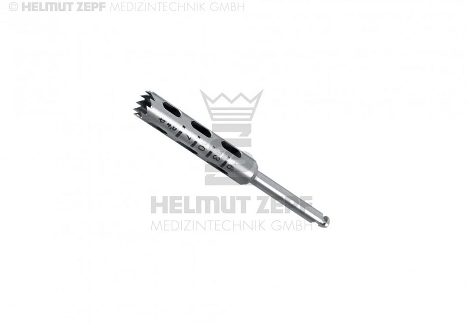 Trepan drill, inner diameter 4.0 mm shaft 2.35 mm x 30 mm