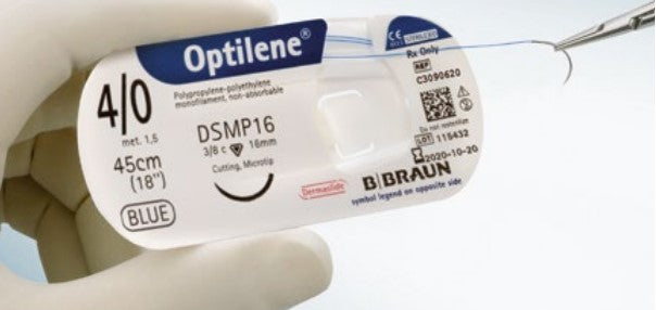 Optilene 4/0 (1.5) 45cm Ds19 (M) RCP, pack of 36