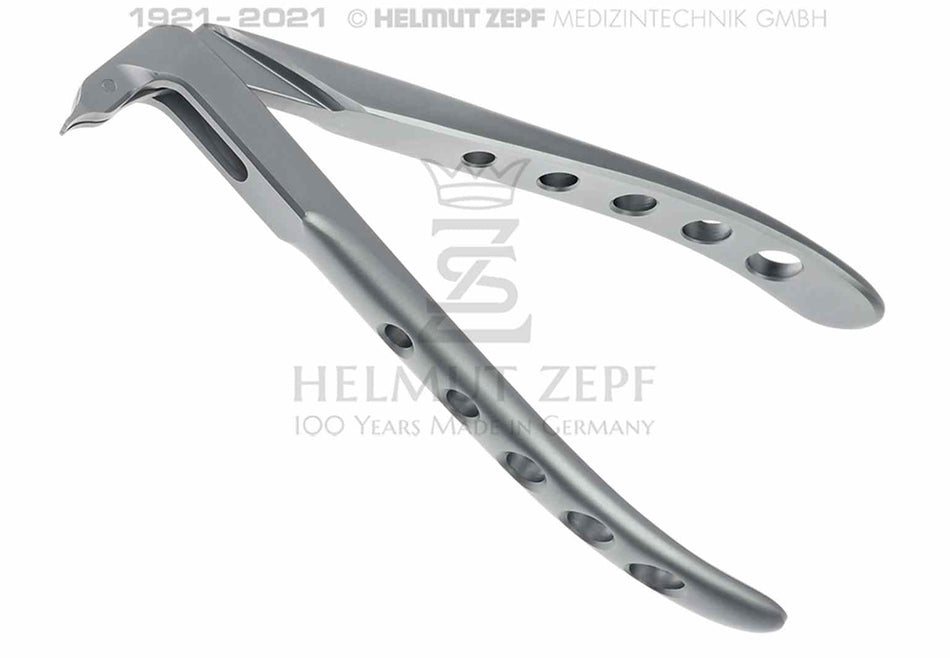 ZEPF - Crown spreading forceps, 14.5 cm, handle in Xcision line, according to Bauer, modified New model