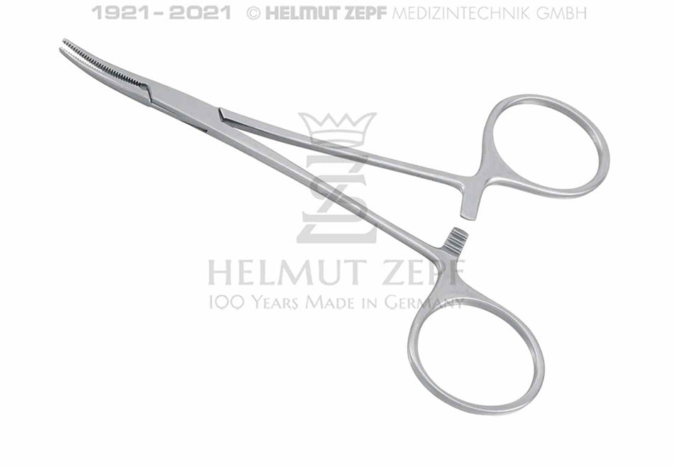 Halstead Mosquito, artery forceps serrated, curved, 12.5 cm