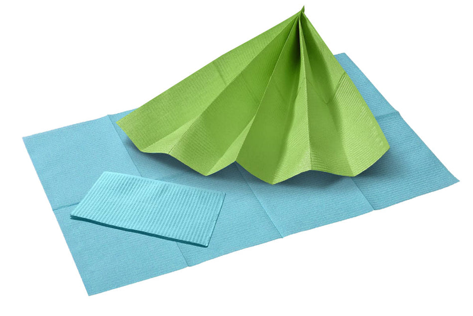 TOP SAFE patient napkins box of 500 green