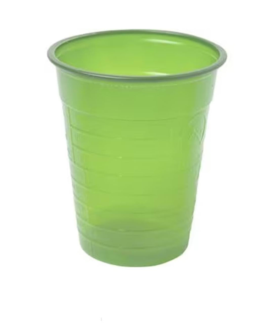 HS mouthwash cup, plain, lime green, pack of 3,000