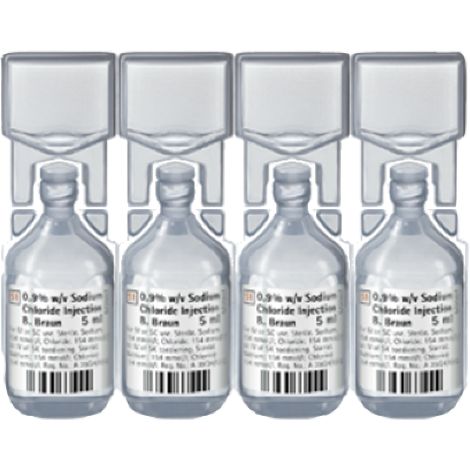 Saline 0.9% Miniplasco Connect B.Braun 20×5 ml