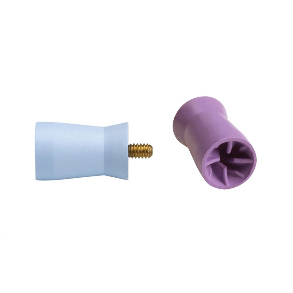 Young prophylactic cup, type Turbo Plus, long, soft (purple), free of latex and BPA, screw-type for screwing on, 144 pieces