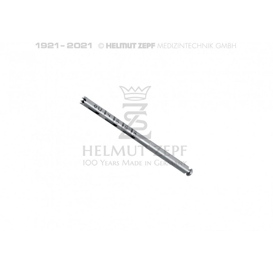 Trepan drill, inner diameter 1.7 mm shaft 2.35 mm x 30 mm