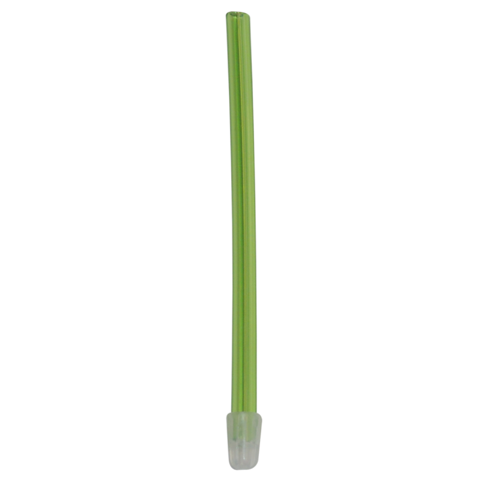 Saliva ejectors, coloured - lime, 100 pieces