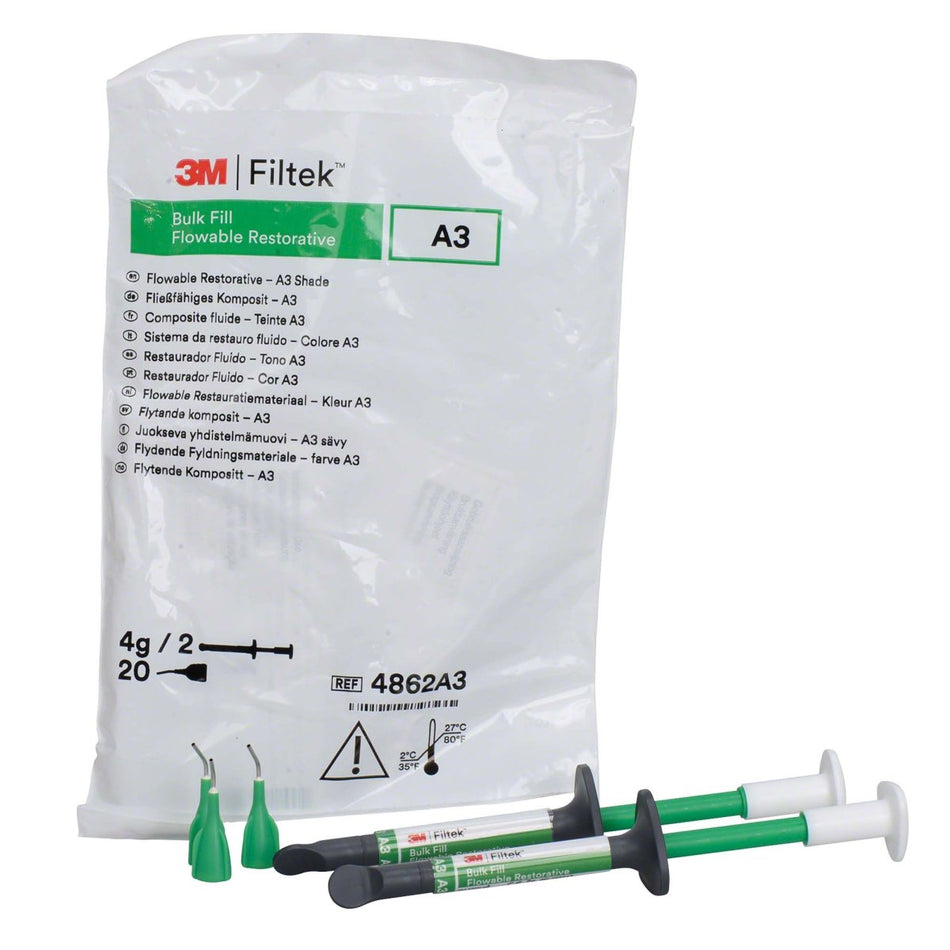 Filtek Bulk Fill Flowable, A3, 2 syringes of 2 g each