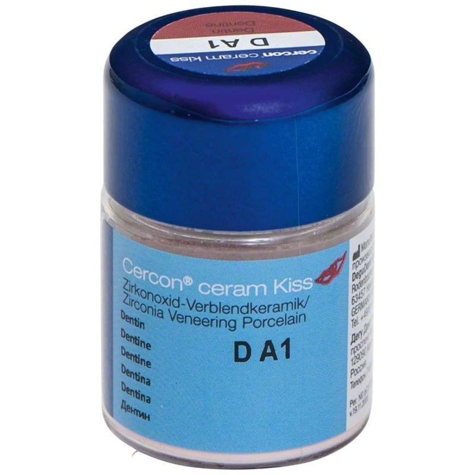 Cercon ceram kiss, Dentin A1, 20 g (DeguDent), 1 x glass 20 g