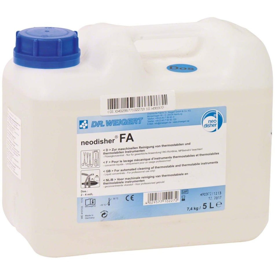 Neodisher FA, cleaner, alkaline, 5 litre canister