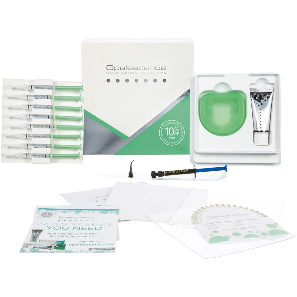 Opalescence PF 10% Doctor Kit, Teeth Whitening, Mint, 8 syringes of 1.2 ml each