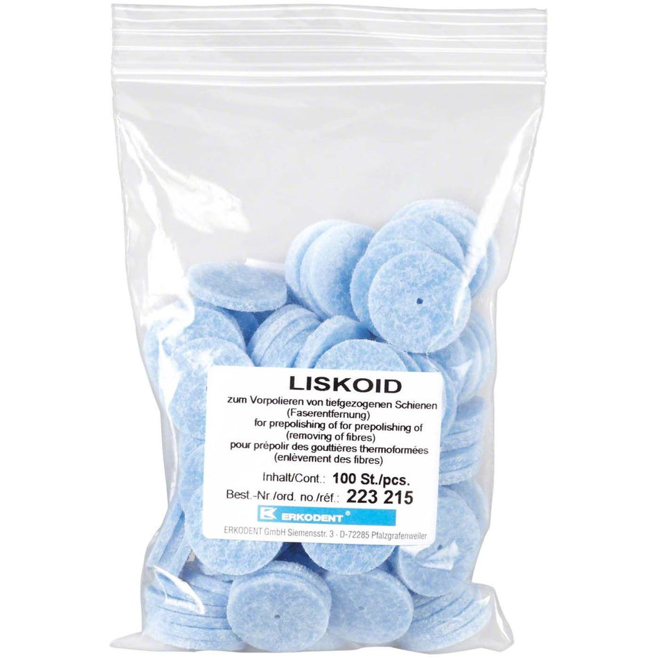 Liskoid, polisher, blue, pack of 100