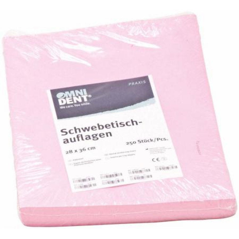 Floating table pads, pink, 28 × 36 cm, pack of 250