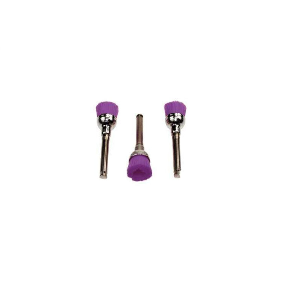 Polishing brushes, Junior Cup, medium, purple, pack of 36