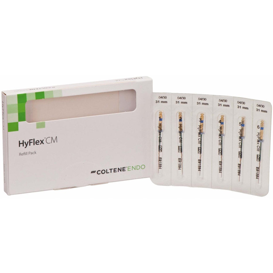 Hyflex CM NiTi files, 04/30, 31mm, pack of 6 pieces