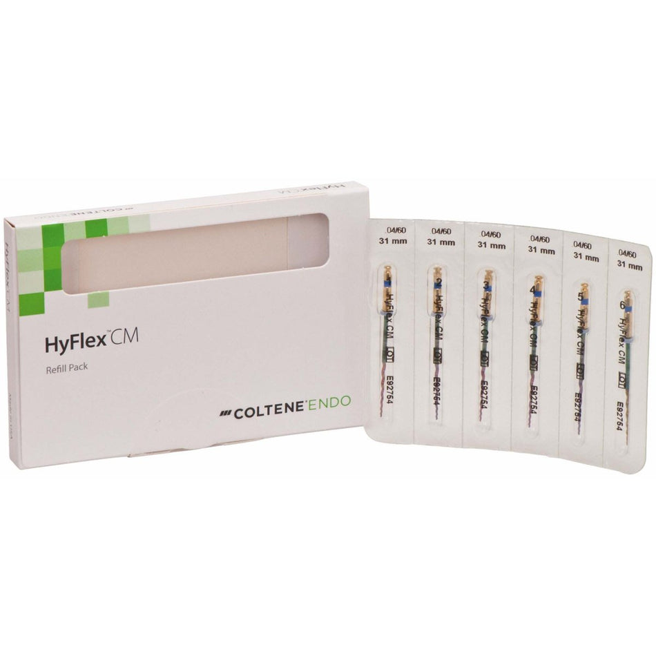 Hyflex CM NiTi files, 04/60, 31mm, pack of 6 pieces