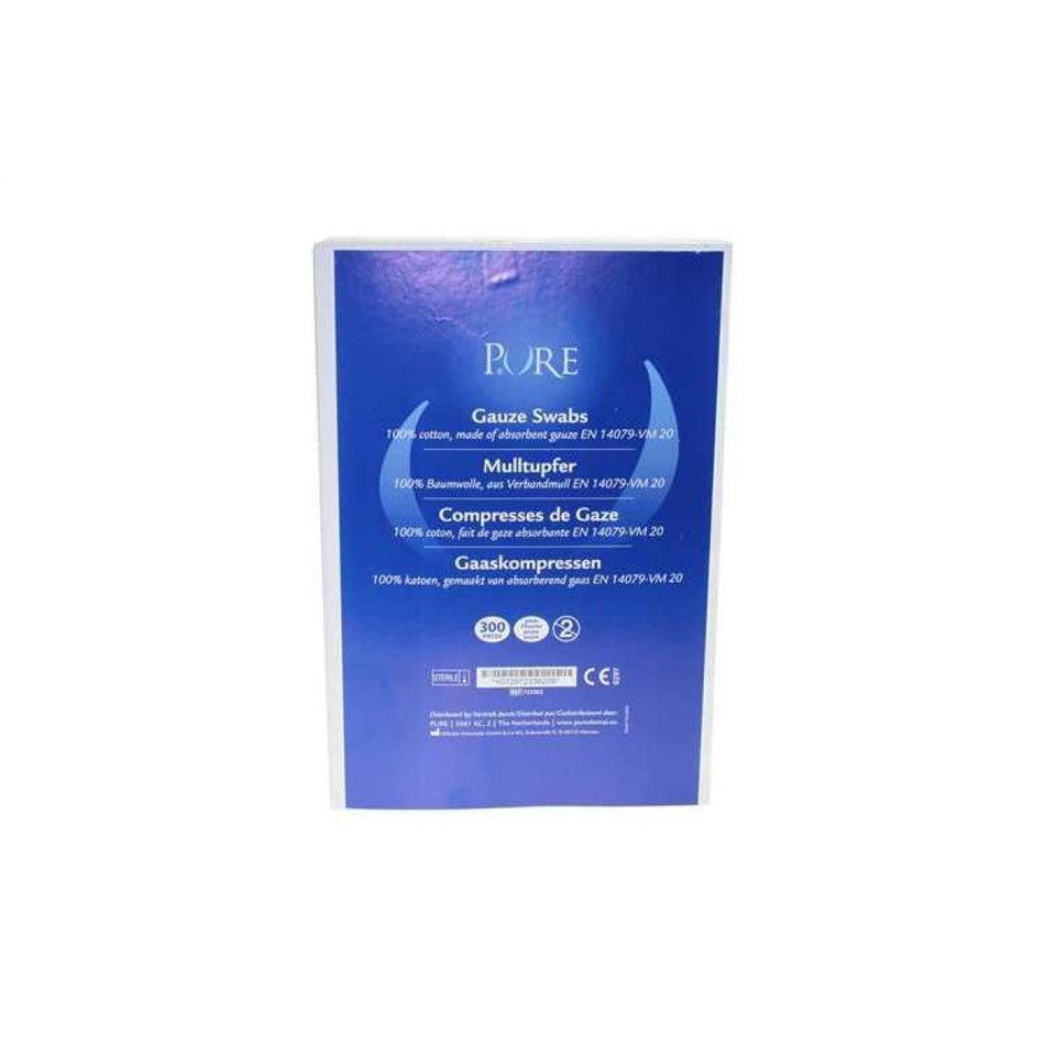 PURE gauze swabs sterile - plum (L) 16.5x20cm - 1 x 300 pieces