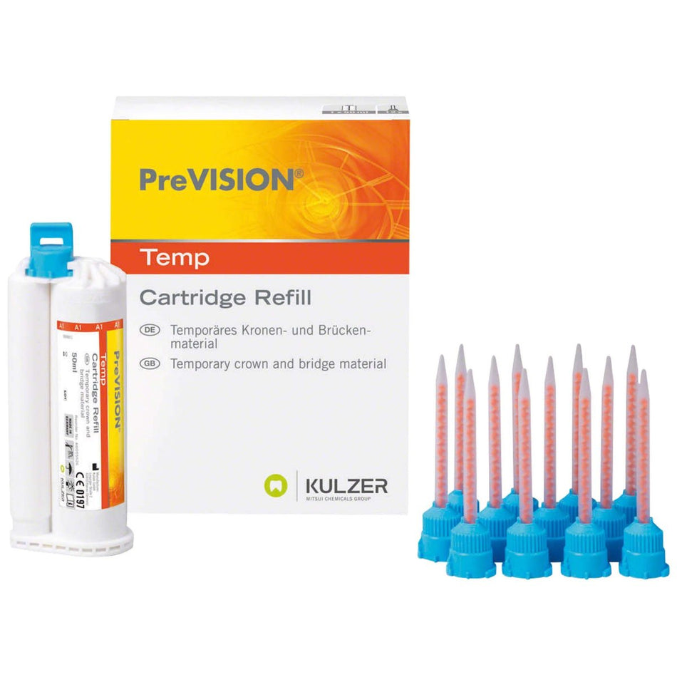 PreVISION Temp, temporary crown and bridge treatment, A2, cartridge of 50 ml