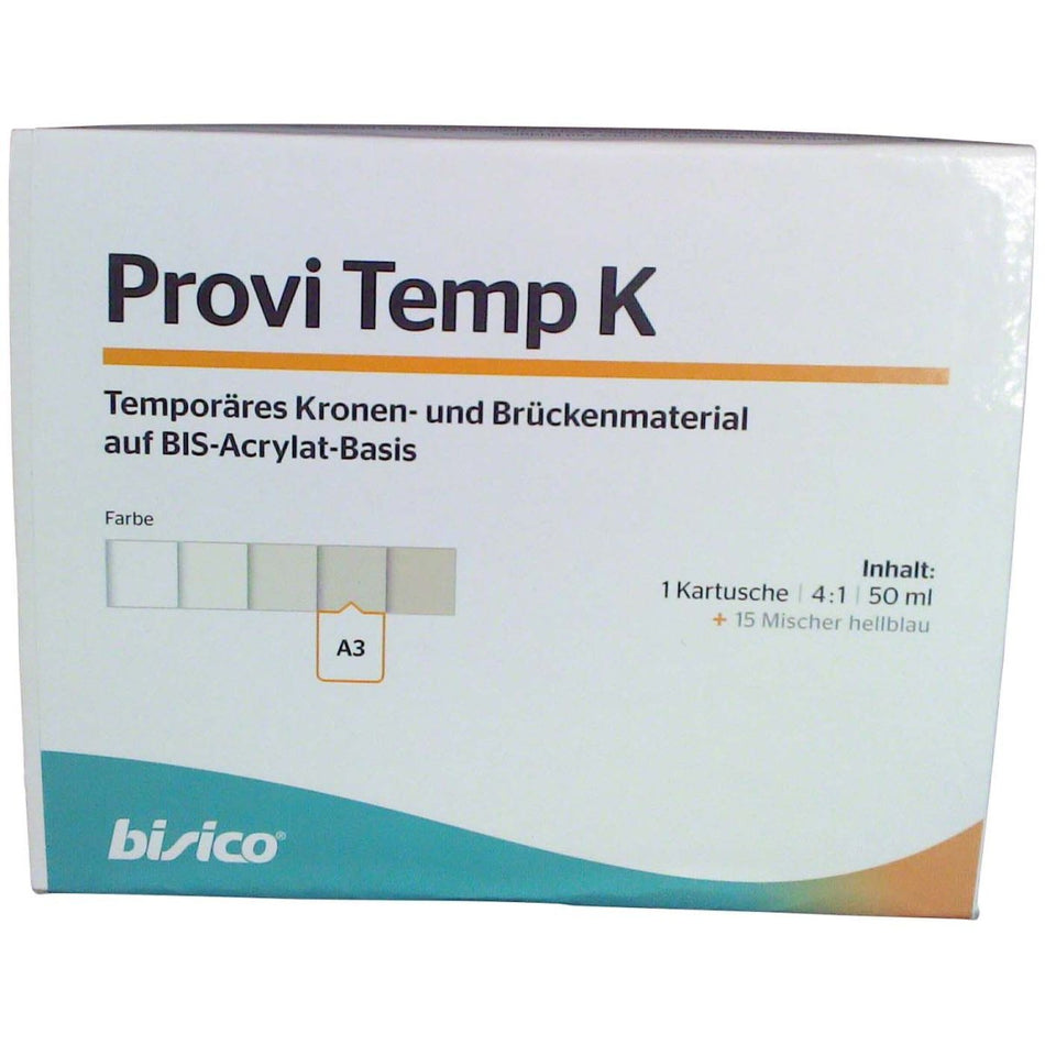 Provi Temp K, plastic material, A3, 4:1, double cartridge of 50 ml