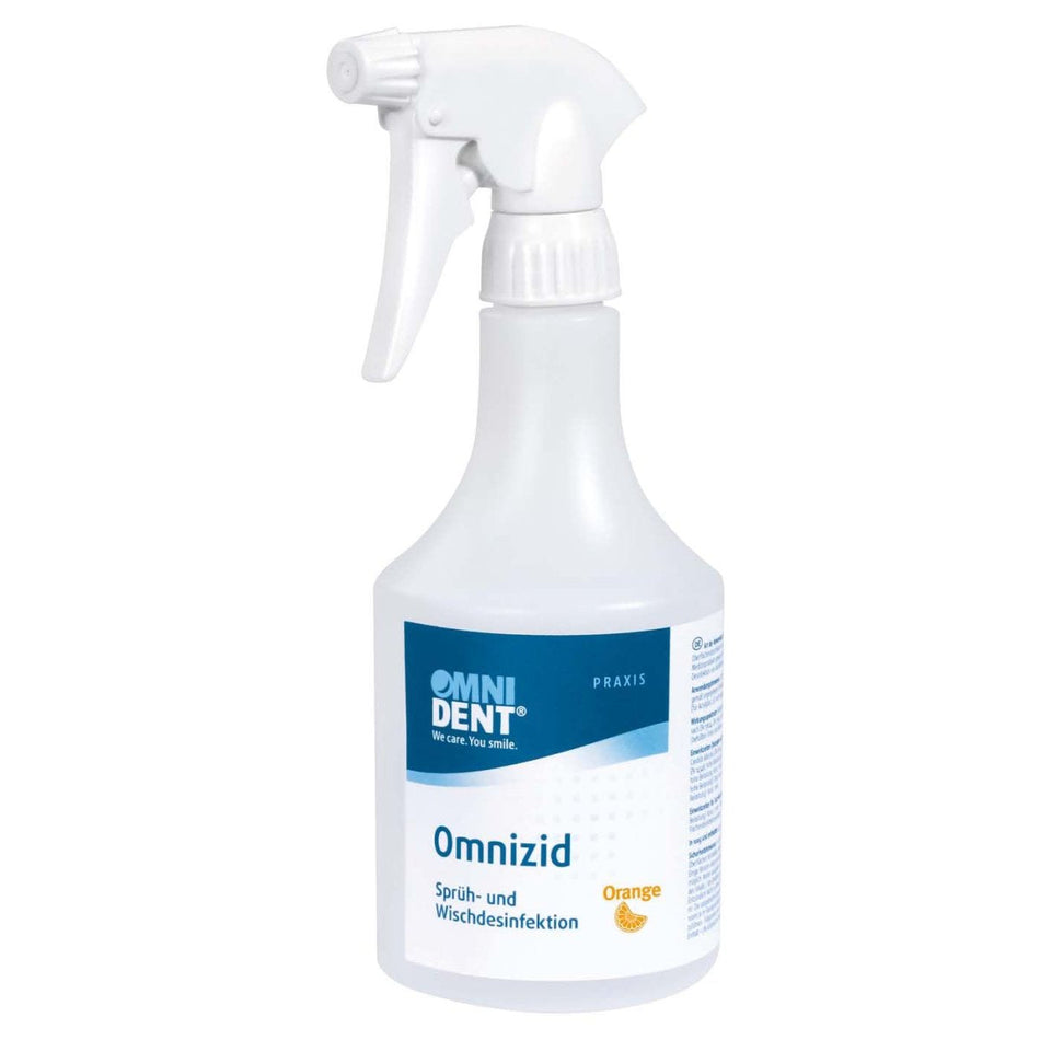 Omnicide, spray and wipe disinfectant, aldehyde-free, orange, 500 ml bottle