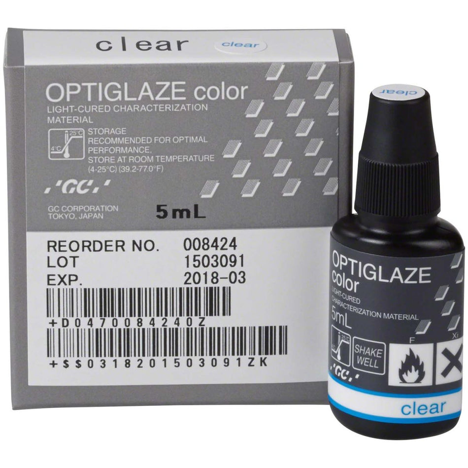 Optiglaze color, surface sealant, transparent, bottle of 5 ml