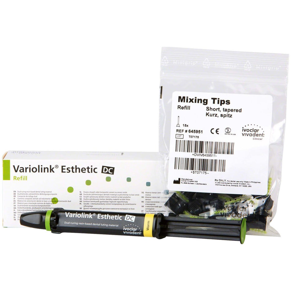 Variolink Esthetic, DC, warm, refill, syringe of 9 g