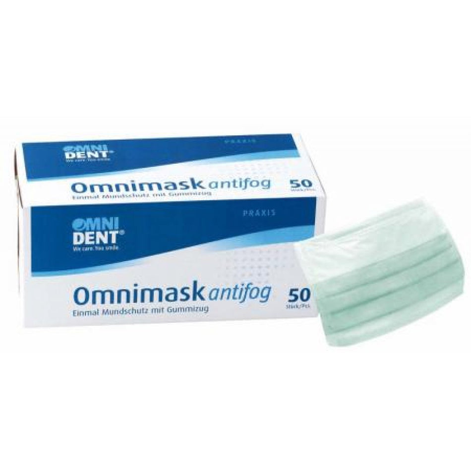 Omnimask Antifog Pack of 50 green, elastic band