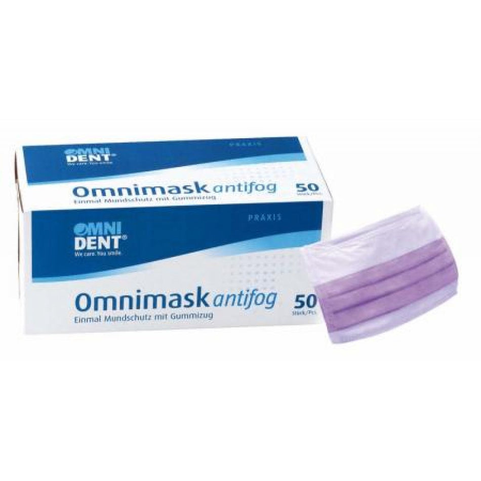 Omnimask Antifog Pack of 50 purple, elastic band