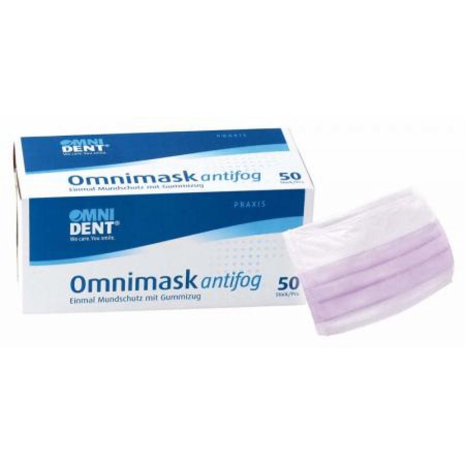 Omnimask Antifog Pack of 50 pink, elastic band