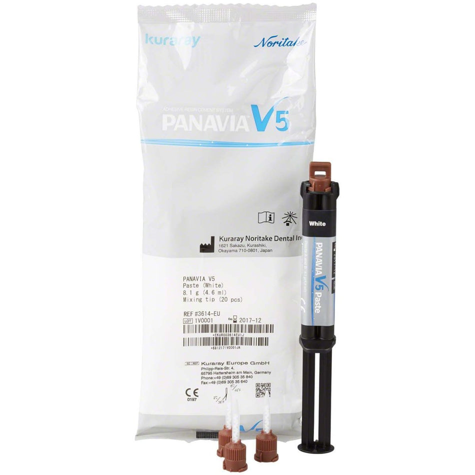 Panavia V5 Paste, luting cement, white, syringe of 4.6 ml