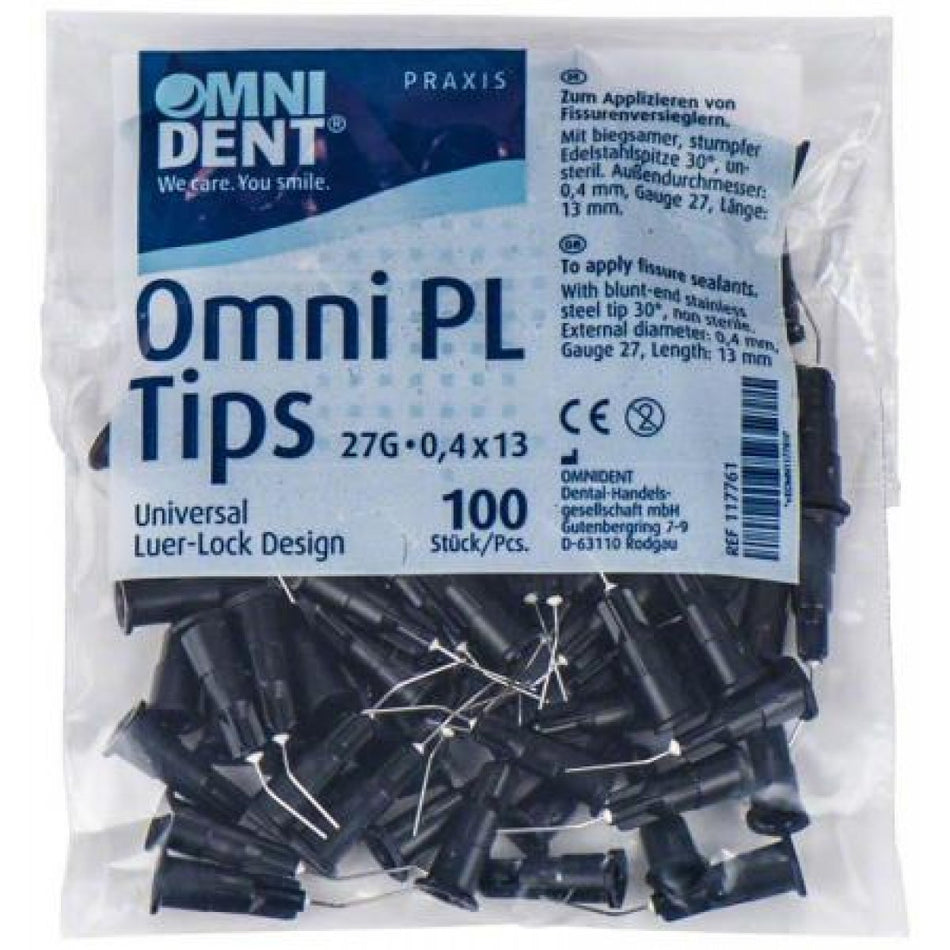 Omni PL Tips 30° D0.4mm G27 L13mm, bag of 100 pieces