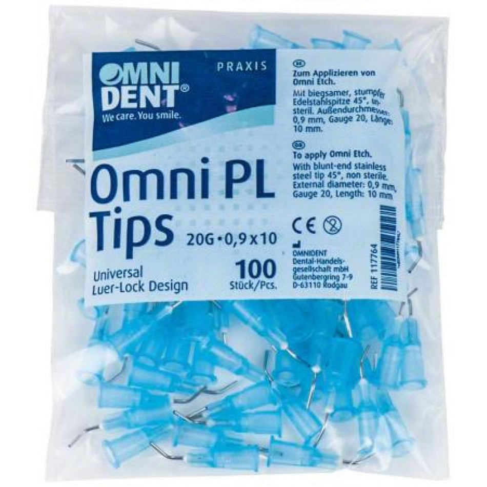 Omni PL Tips, application tips, non-sterile, G20, Ø 0.9 mm, pack of 100