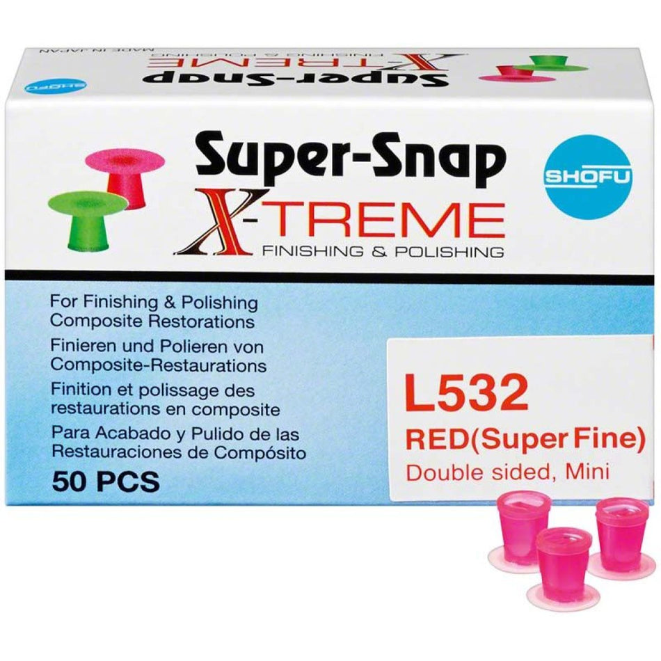 Super-Snap X-Treme, high gloss, red / extra fine, pack of 50