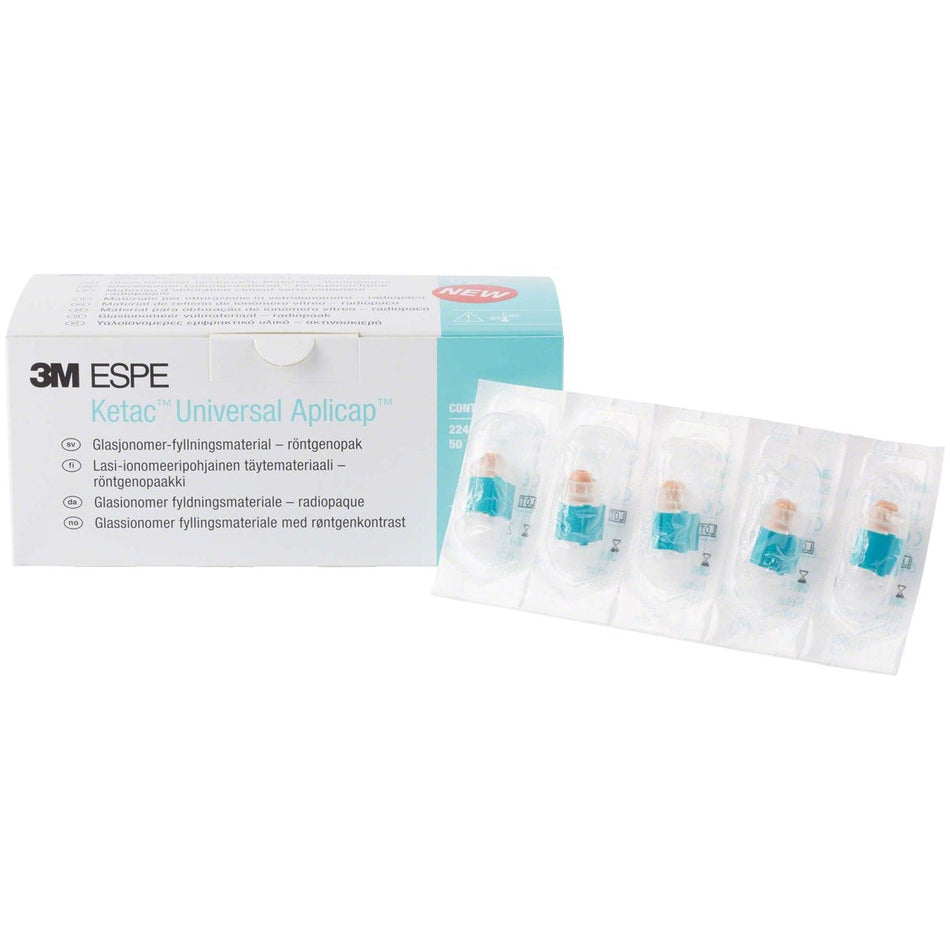 Ketac Universal Aplicap, glass ionomer, A2, 50 capsules of 0.13 ml