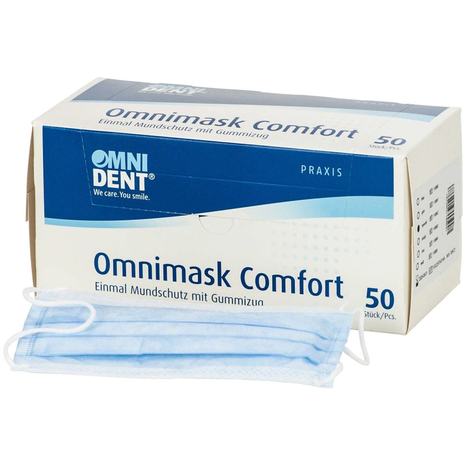 Omnimask Comfort, face mask, blue, pack of 50