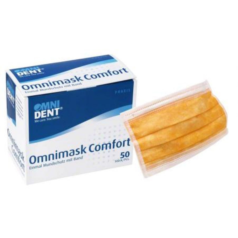 Omnimask Comfort Pack of 50 orange, ribbon