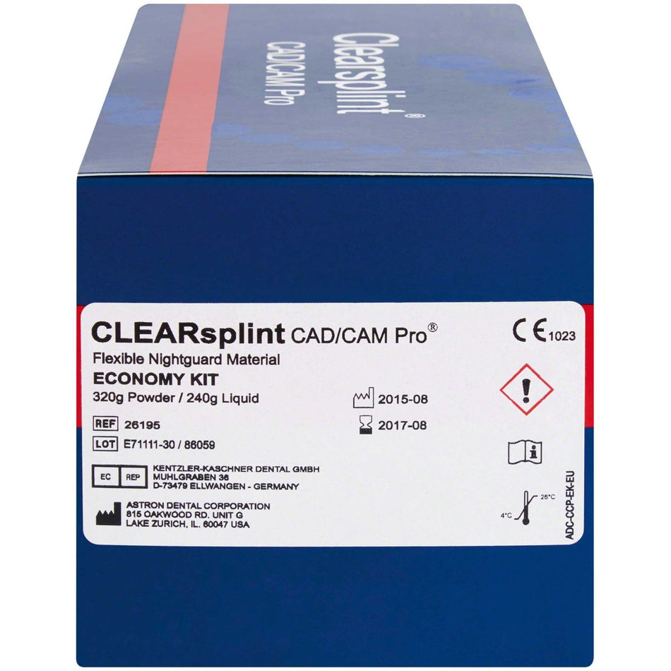 Clearsplint CAD/CAM Pro, pack of 1 set