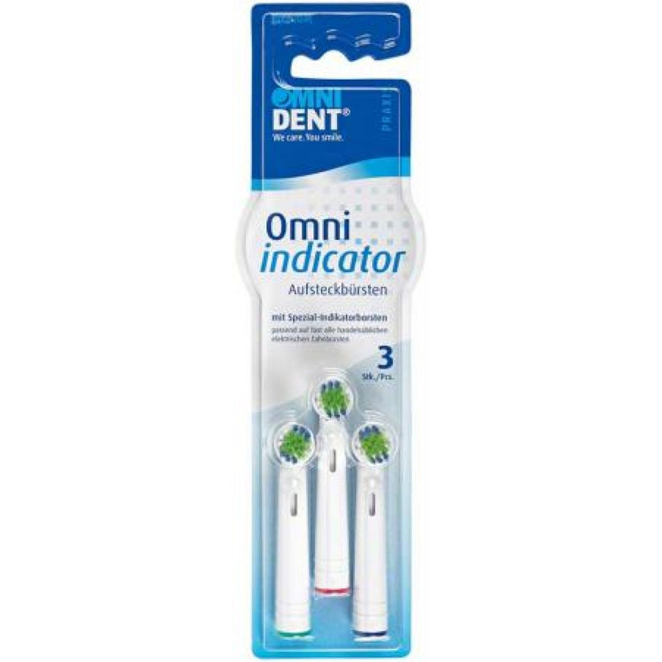 Omni Indikon toothbrush heads 3 pcs. medium