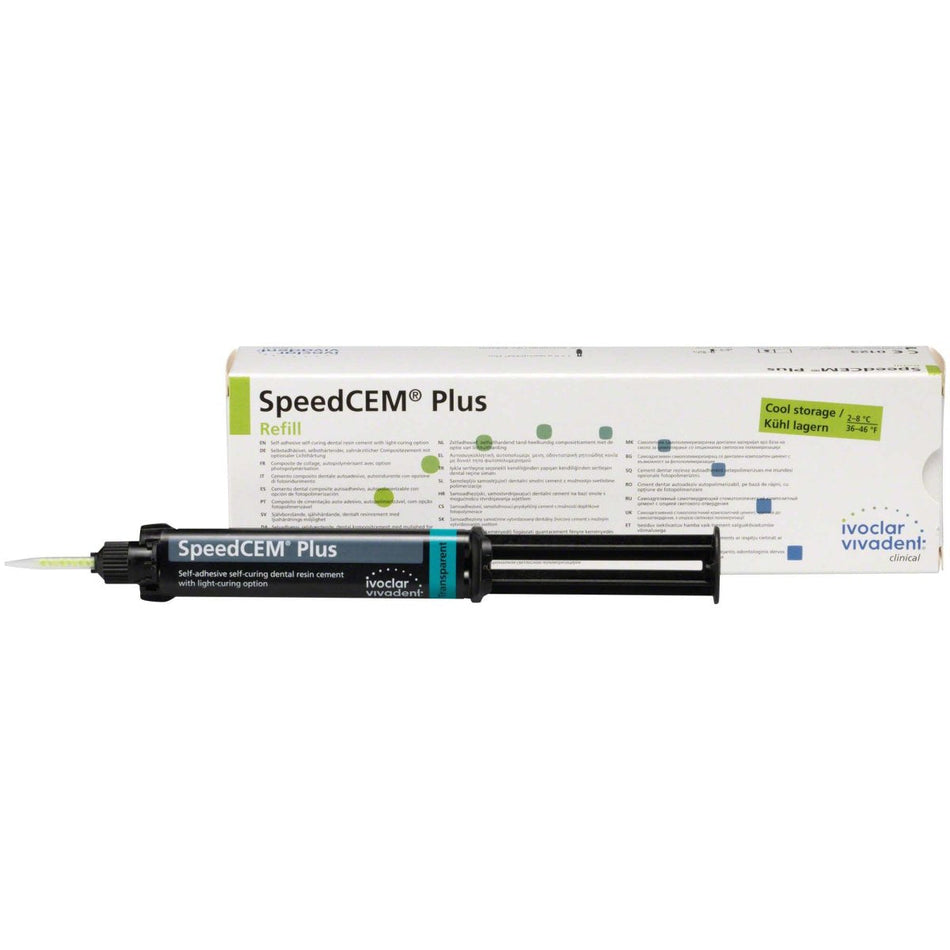 SpeedCEM Plus, transparent, refill, syringe of 9 g